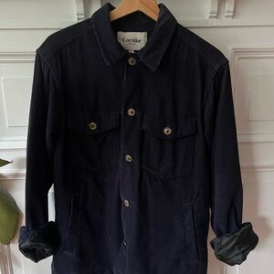 Corridor navy blue corduroy shirt jacket